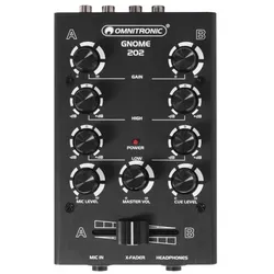 OMNITRONIC GNOME-202 Mini-Mixer schwarz