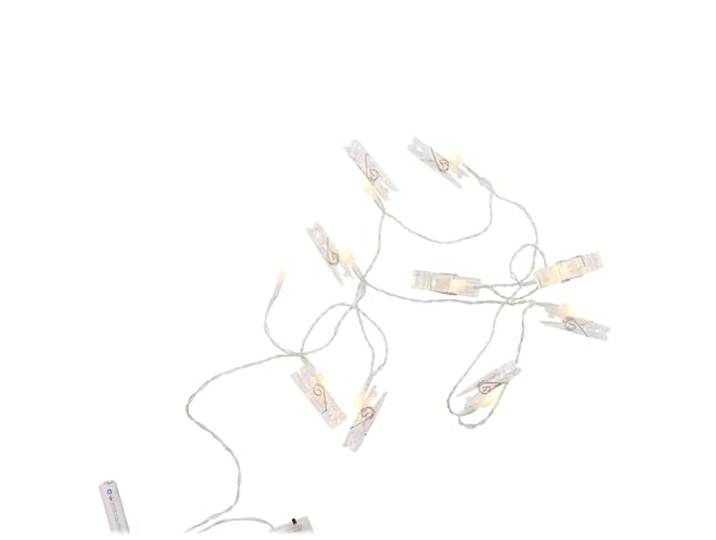 BUTLERS LED Fotoklammern Lichterkette 185cm Warmweiß - CLIP ART -