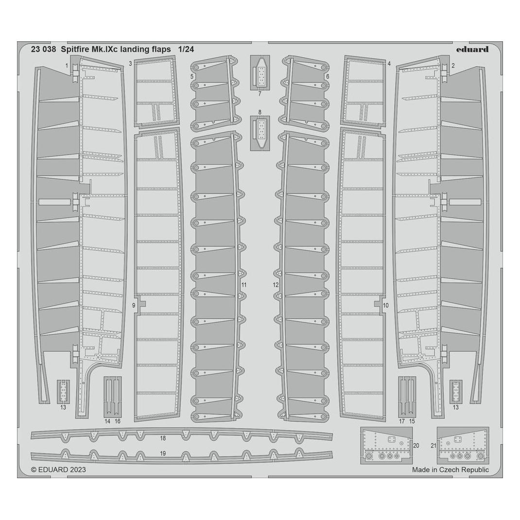 Eduard Spitfire Mk.IXc landing flaps 1/24 AIRFIX (23038)