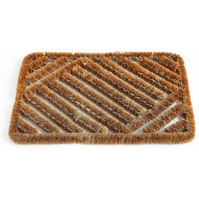 Fußmatte ANDIAMO "Kokos Drahtgitter", braun, B:40cm H:30mm L:60cm, Kokos, Teppiche, Fußmatte, Schmutzfangmatte, robust & strapazierfähig, In- und Outdoor geeignet