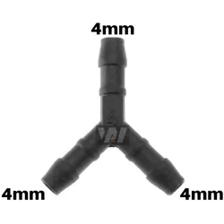 WamSter® Y Schlauchverbinder Pipe Connector 4mm Durchmesser