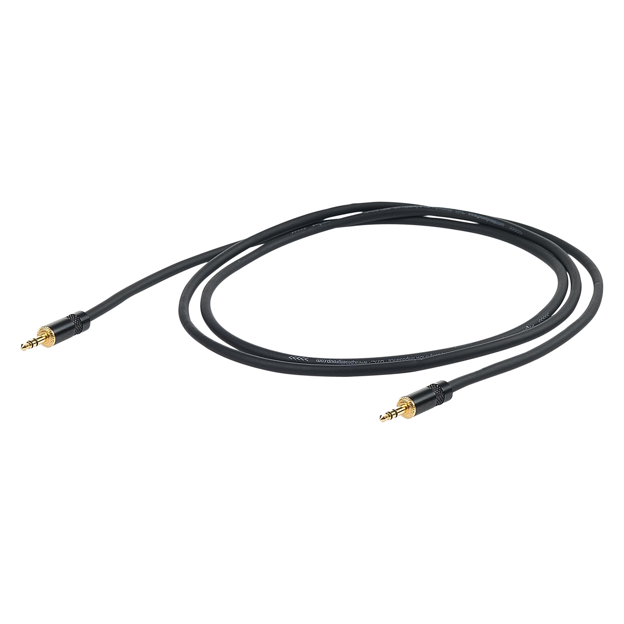 Proel Mini Jack Kabel (3 m, AUX Kabel) (PR CHLP175LU3)