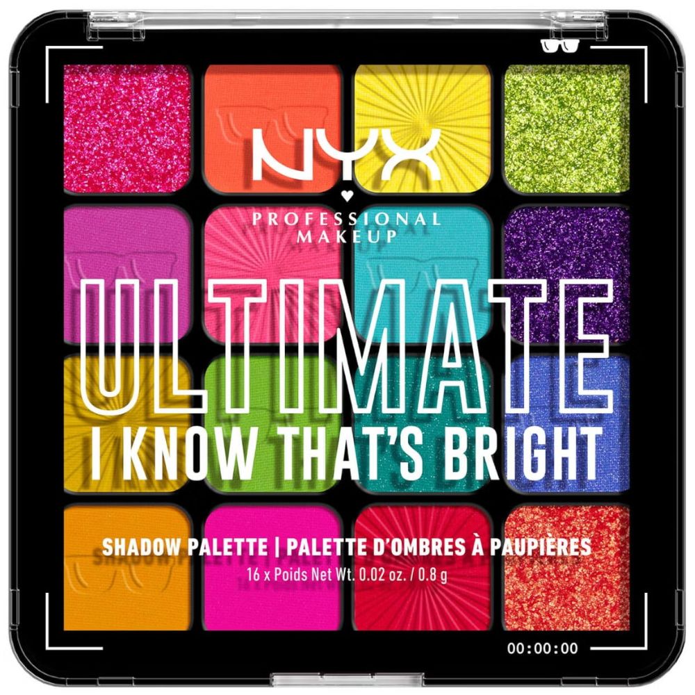 NYX Professional Makeup Ultimate 16 Pan Shadow Palette 16 x 0,8g 04 I Know That's Bright