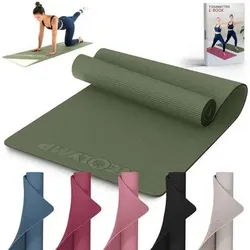 NEOLYMP Yogamatte rutschfest gelenkschonende Fitnessmatte, Größe 183L x 61B x 0,5D cm in Grün Grün