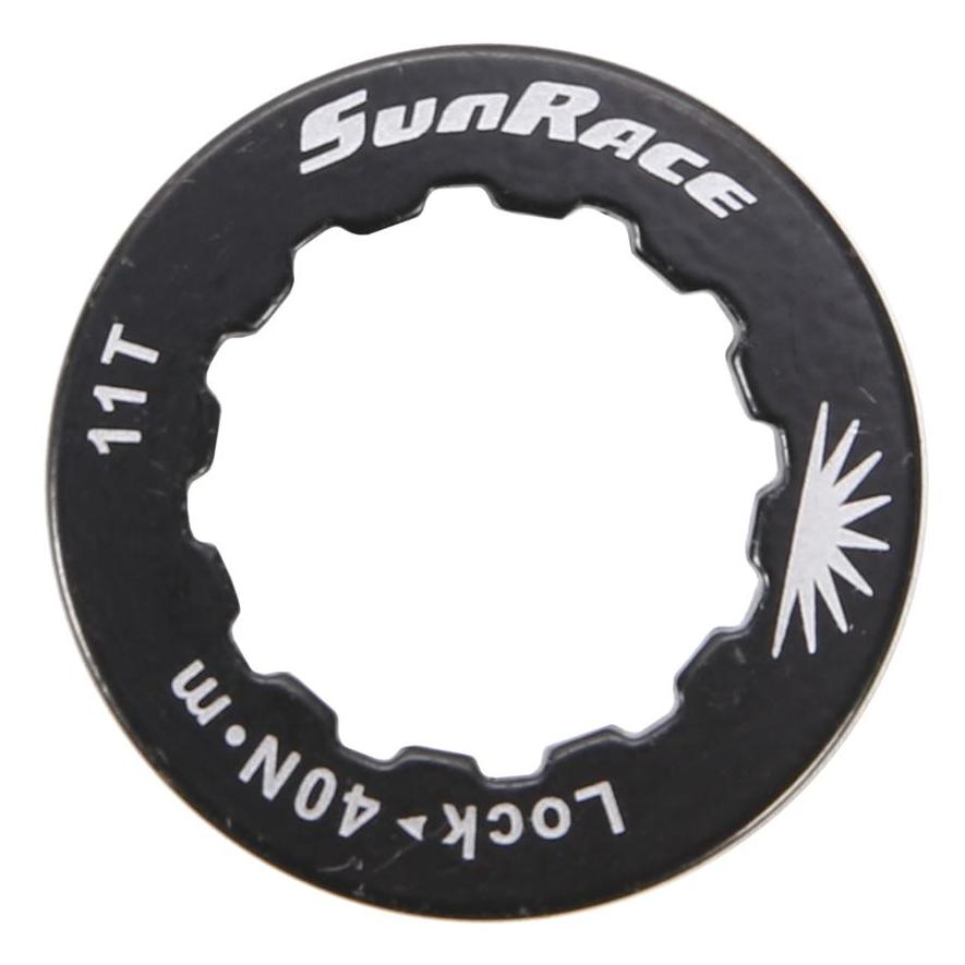 SunRace Ghiera per Cassetta 11 Denti in Alluminio CNC Nero - (SP711)