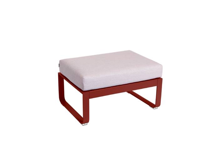 FERMOB BELLEVIE 1-Sitzer-Polsterhocker mit Sitzfläche aus