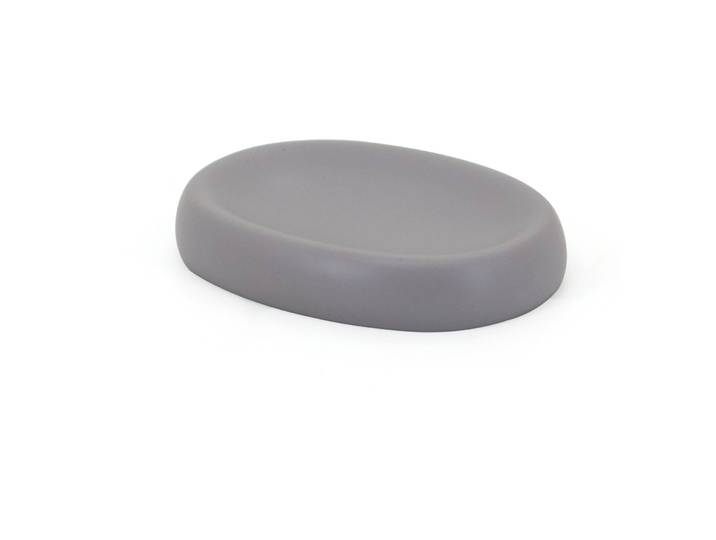 Seifenschale Lidia grau Polyresin T 9 cm