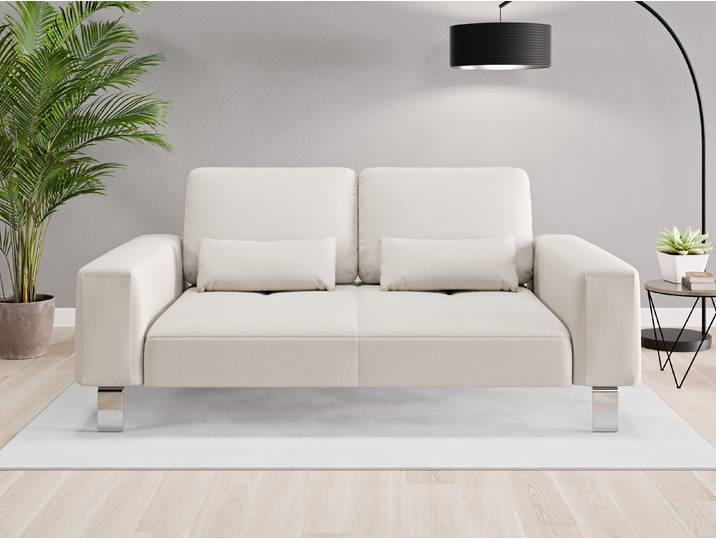 Einzelsofa Tokio - Grau (Graubeige) - Feiner Mikrofaserstoff