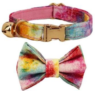 Inspire Essentials Personalized Bow Cat Collar With Safety Buckle And Name Tag 2