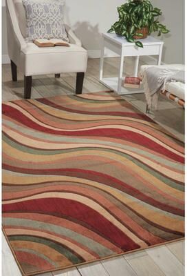 Nourison Somerset Modern Transitional Wave Area Rug