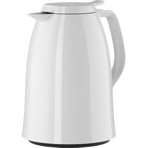 Emsa Thermoskanne Mambo, Quick Tip, 517004, Kunststoff, mit Tipverschluss, auslaufsicher, weiß, 1 Liter