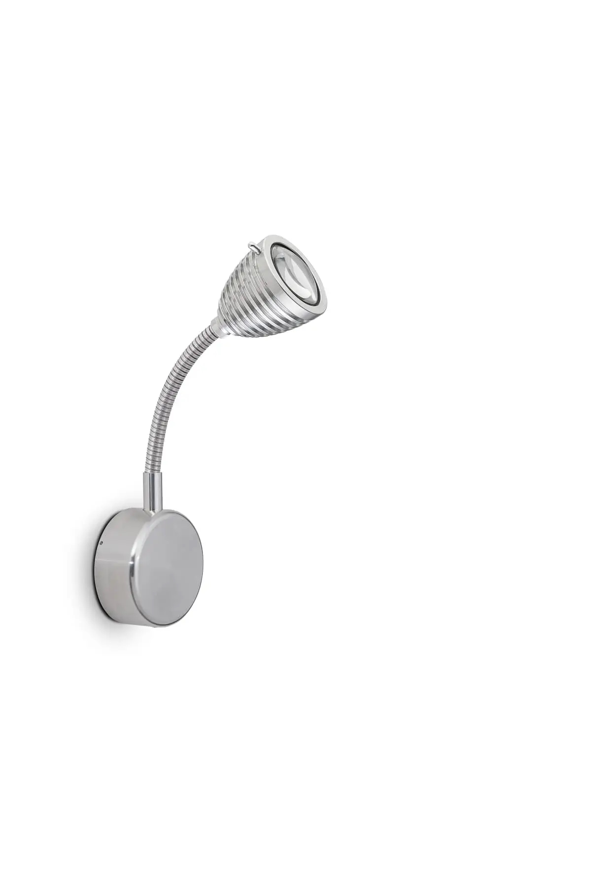 Less´n´more ATHENE LED-Wandleuchte, 15 cm Flexwelle Aluminium, Kopf Alu, Dali A-BWL1-D-KA-FA 4251908542284