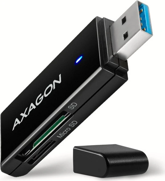 AXAGON CRE-S2N SUPERSPEED USB-A SD / microSD Kartenleser