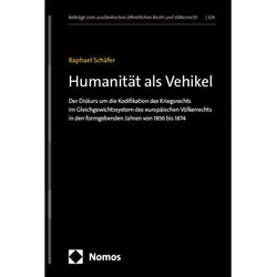 Humanitt als Vehikel, Fachbücher von Raphael Schäfer