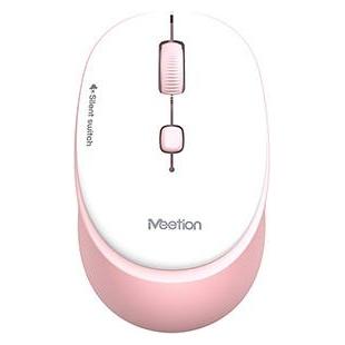 Meetion R571 Kabellose Maus, weiss und rosa, 1600 DPI (Kabellos) (R571)