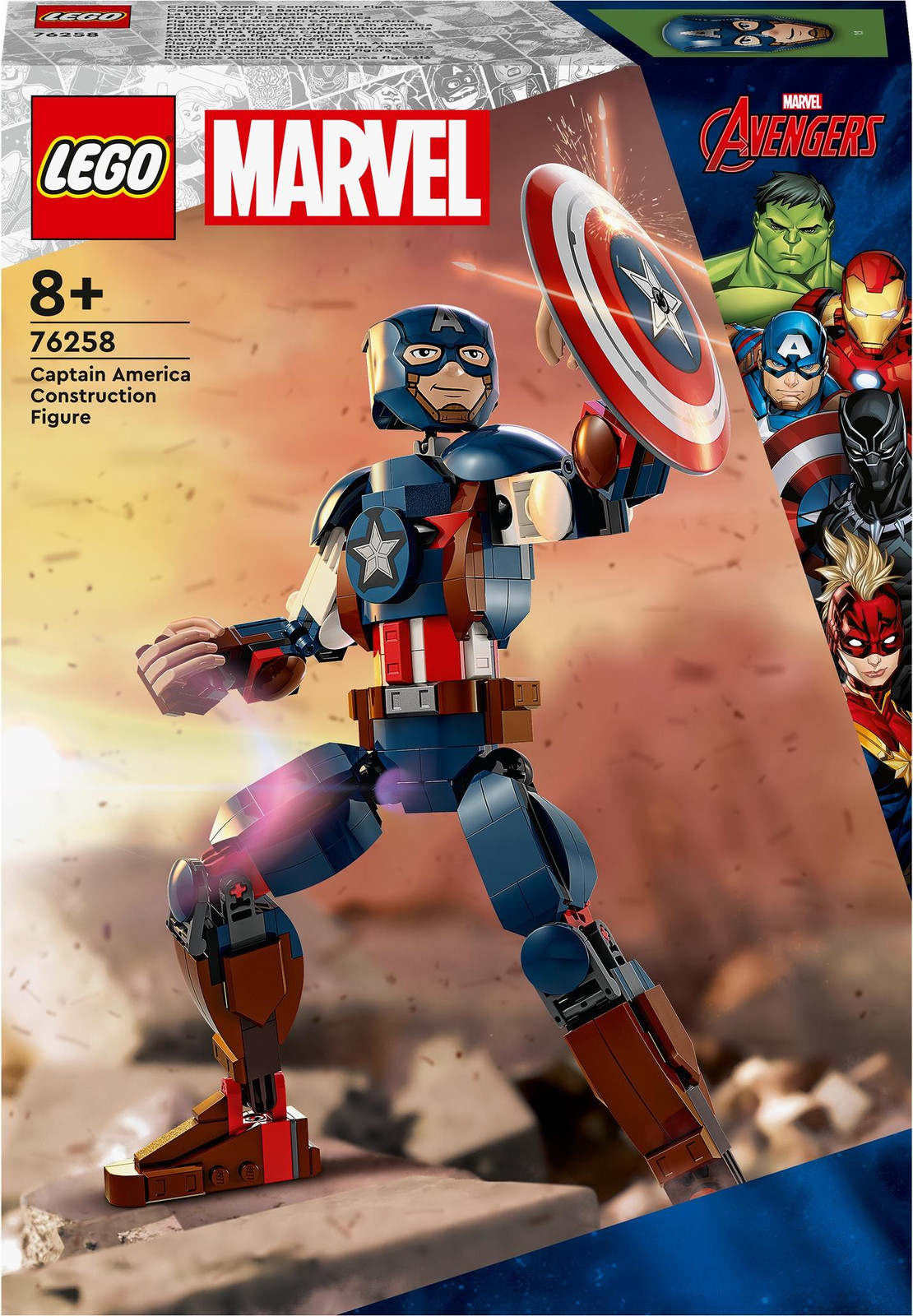 LEGO S.H. Marvel Captain America minifiguur 76258