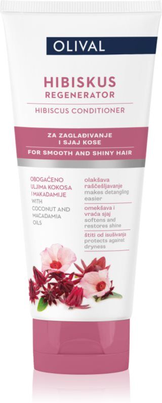 Olival Hibiscus après-shampoing régénérant pour des cheveux brillants et doux 200 ml