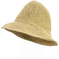 Floppy Straw Sun Hat - Natural Biege