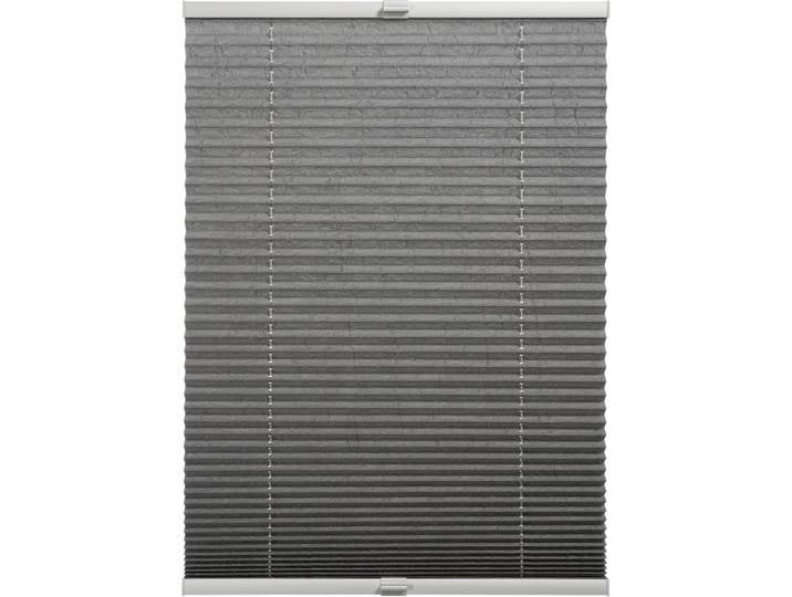 Plissee Milla , grau, B:60cm H:130cm, Obermaterial: 100% Polyester, SCHÖNER WOHNEN-KOLLEKTION, Plissees, Plissee, verschraubt, silberne oder weisse Rollo-Technik