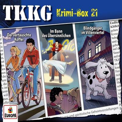 TKKG Krimi-Box 21 (Folgen 181-183) - Stefan Wolf,Martin Hofstetter,Katja Brügger, Audio, 4064066660901