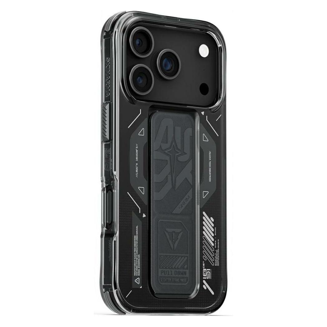 Skinarma Helio Case for iPhone 17 Pro Magnetic Charging + Grip Stand Graphite (Apple iPhone 17 Pro) (SK-2025IPP6.3-HELIO-GRA)