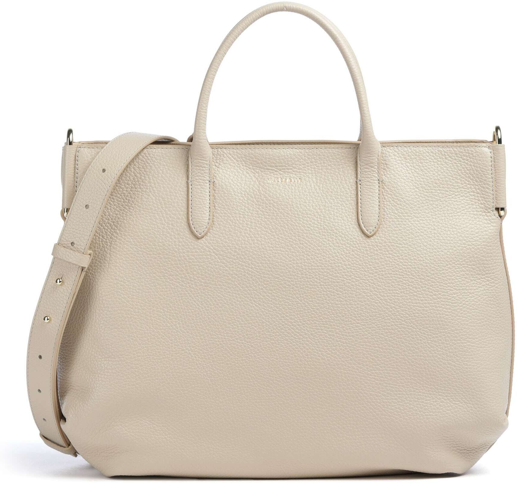 Coccinelle Rebekka Handtasche aus Leder, beige