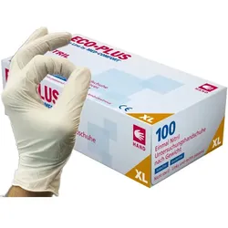 Nitrilhandschuhe Ampri Eco-Plus weiß XL Gr. 10, puderfreie, unsterile Nitrilhandschuhe, 100 Stück