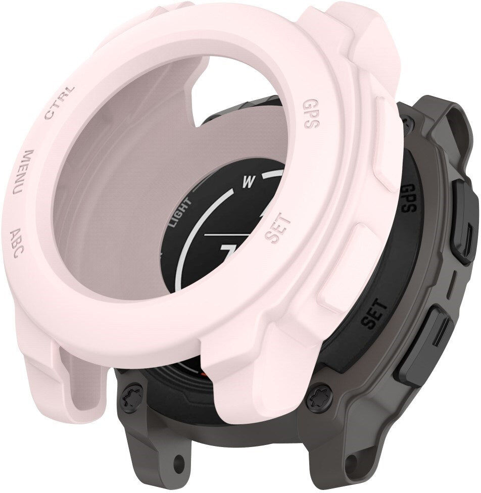 INCOVER Garmin Instinct E (40mm) - Bumper Silikone Cover - Lyserød
