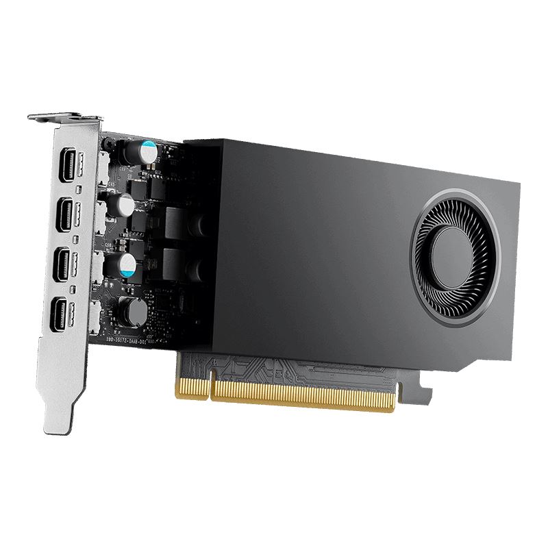 8GB PNY RTX A1000 Low Profile Aktiv PCIe 4.0 x16 (x8) (Retail)