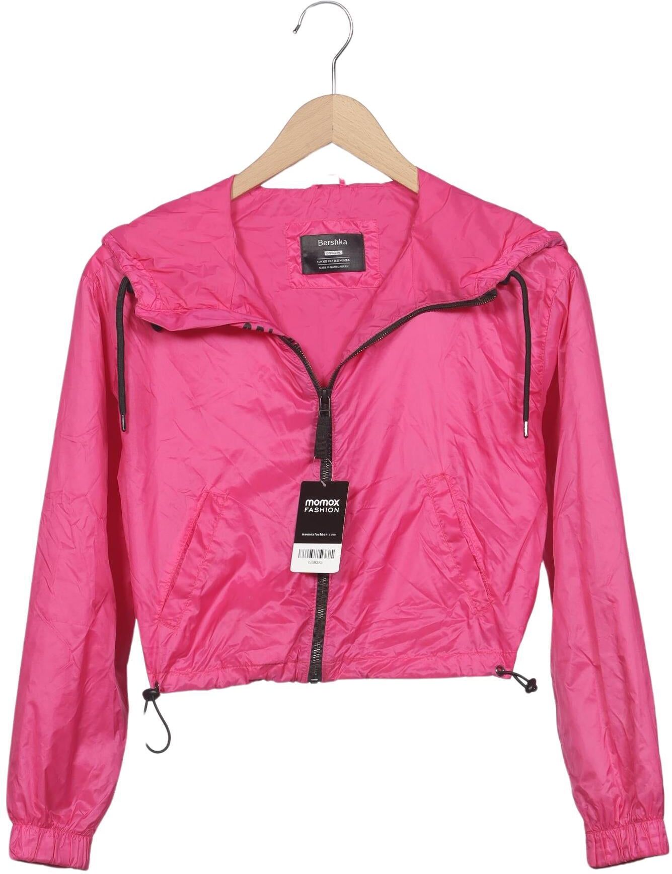 bershka Damen Jacke, Pink, Gr. XS, Synthetik - Second Hand