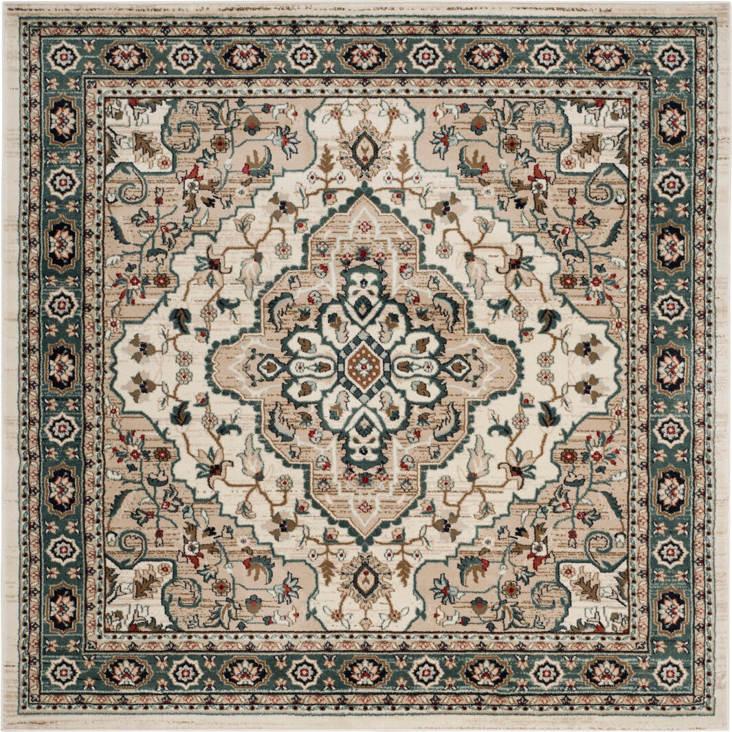 Latitude Vive Lyndhurst Oriental Area Rug In Cream / Beige Cream / Beige Square 160 cm