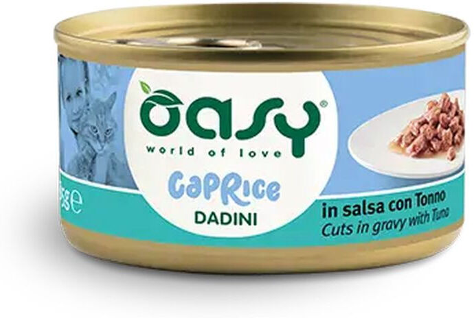 Oasy Cat Caprice Dadini Lattina Multipack 18x85G TONNO