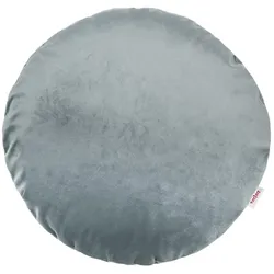 KISSENHÜLLE Rund Samt&Sonders stein-grau 40 cm Ø