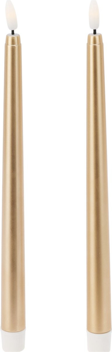Gewaxte LED-kaarsen van 27 cm