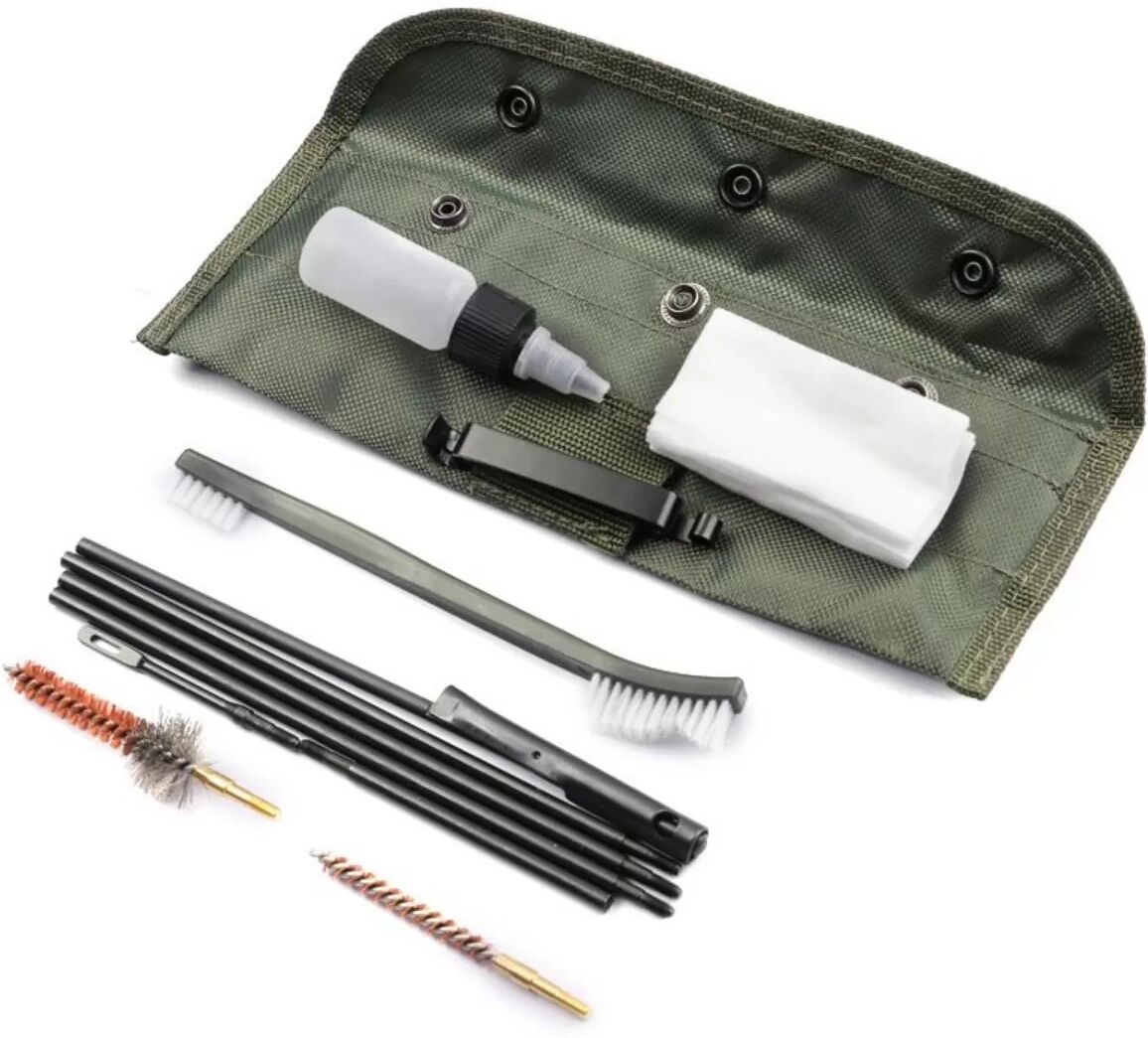 INF Kupferrohr-Reinigungsbürsten-Set – Tragbares Mehrzweck-Rohrbürsten-Set für M16- und M4-Rohre, Schwarz