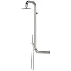 Wanddusche aus Edelstahl 316L, Farbe Inox, Modell MX1015C-INOX, MPC