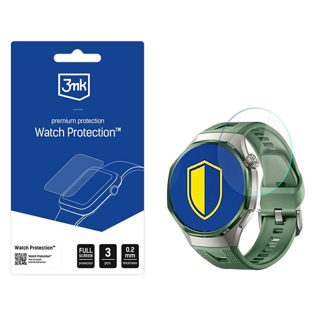 3MK - FlexibleGlass (3 pack) - Huawei Watch GT 7 Pro 46mm - Clear (74066805)