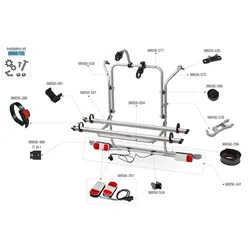 Fiamma Montagesatz passend für Carry Bike Mercedes Viano - Fiamma Ersatzteilnummer 98656-150