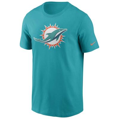 T-Shirt NIKE "Nike T-Shirt Miami Dolphins Nike Logo Essential", Herren, Gr. XL, grün, 100% Baumwolle, Shirts T-Shirt