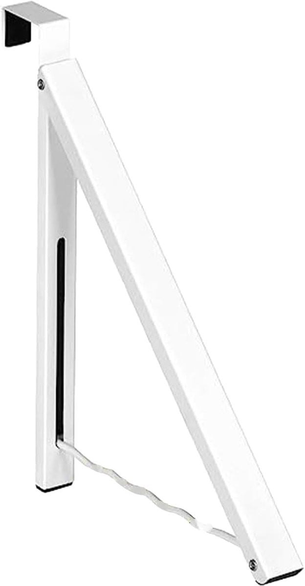 Wit Hangend Wasrek voor Kleding - Opvouwbaar en Ruimtebesparend - Breedte: 43 cm