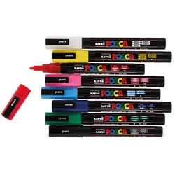 POSCA Marker, PC3M, 8 Stifte