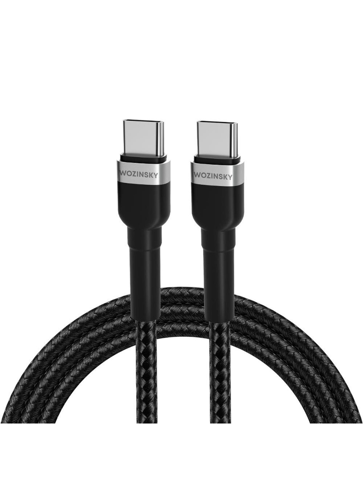 Wozinsky WNBCC1 USB-C / USB-C PD 65W 1 m Cable - Black