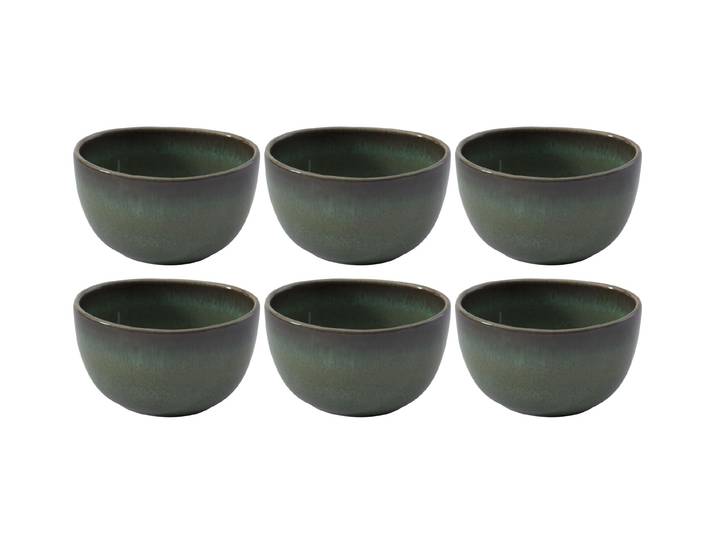Dipschale VILLEROY & BOCH Lave 6 Stück, 140 ml , grün, Steingut, Schüsseln, Dipschale