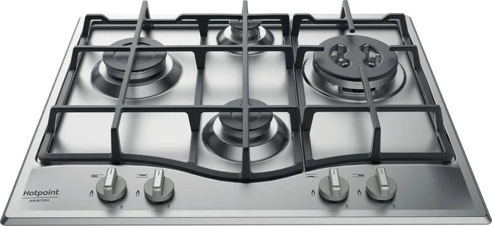 Ariston Pcn 641 T/ix/har Pcn 641 T/ix/har Piano Cottura 4 Fuochi A Gas 60 Cm (1 Bruciatore Tripla Corona) Colore Inox