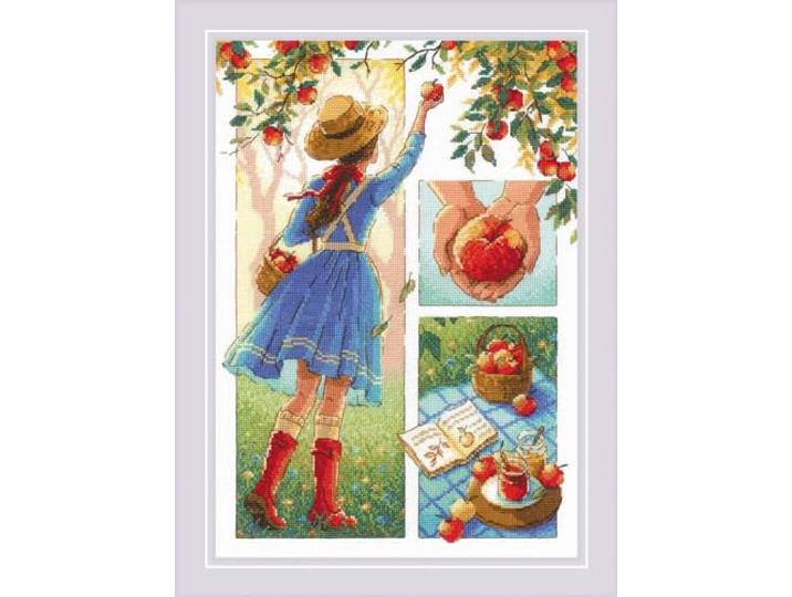 RIOLIS Telpakket Kruissteek kit 2201 Apple Day