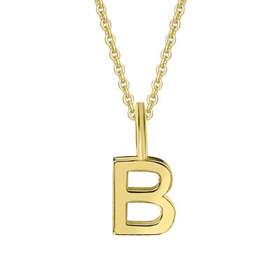 Kettenanhänger ONE ELEMENT "Buchstaben Anhänger aus 333 Gelbgold", gold, Schmuckanhänger, Damen, BuchstabeB, A, Gelbgold 333 Gold, Gelbgold 333, Gold, Kettenanhänger, Ein Schmuckstück mit Persönlichkeit – ideal zum Verschenken