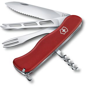 Victorinox Taschenmesser Cheese Master W 0.8313.W, rot, 8 Funktionen, mit Kunststoffgriff & Edelstahl-Zweihandklinge