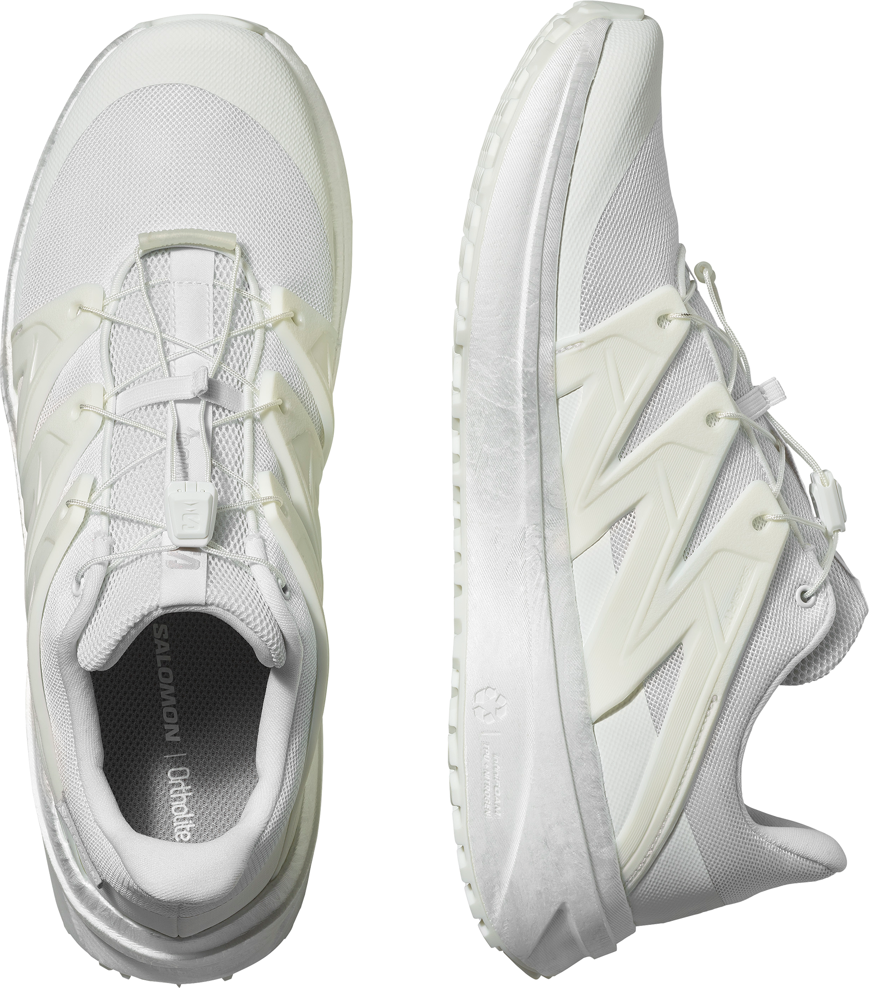 Sneaker SALOMON "X COMF", Herren, Gr. 47, Textil, weiss (weiß, weiß, lunar rock), Synthetik, Textil, Schuhe Sneaker weiß, weiß, lunar rock 47, Textil