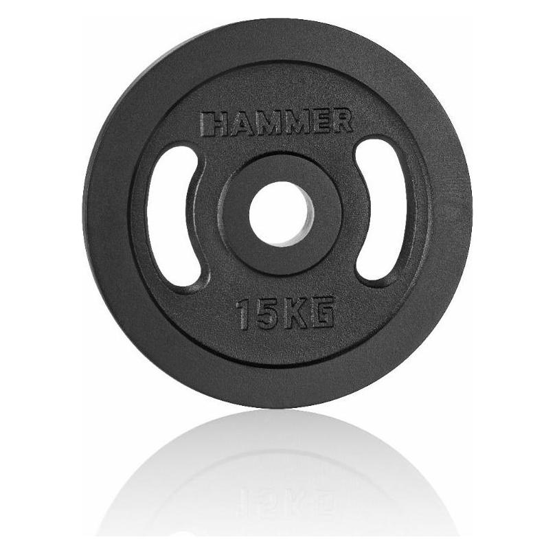 Hammer Fitness Hantelscheibe 50 mm 15 kg (1 x 15 kg) (17024)