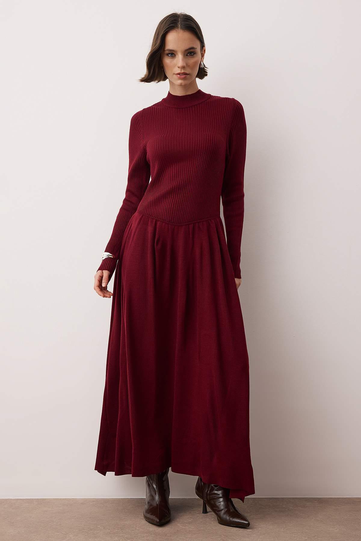 Damesjurk, rechte maxi-jurk, lange casual/dagelijkse skaterjurk met hijab